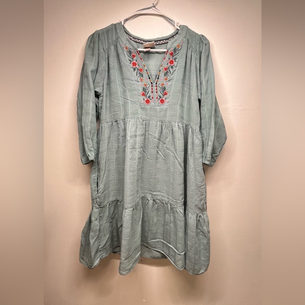 Knox Rose Long Sleeve Embroidered Dress